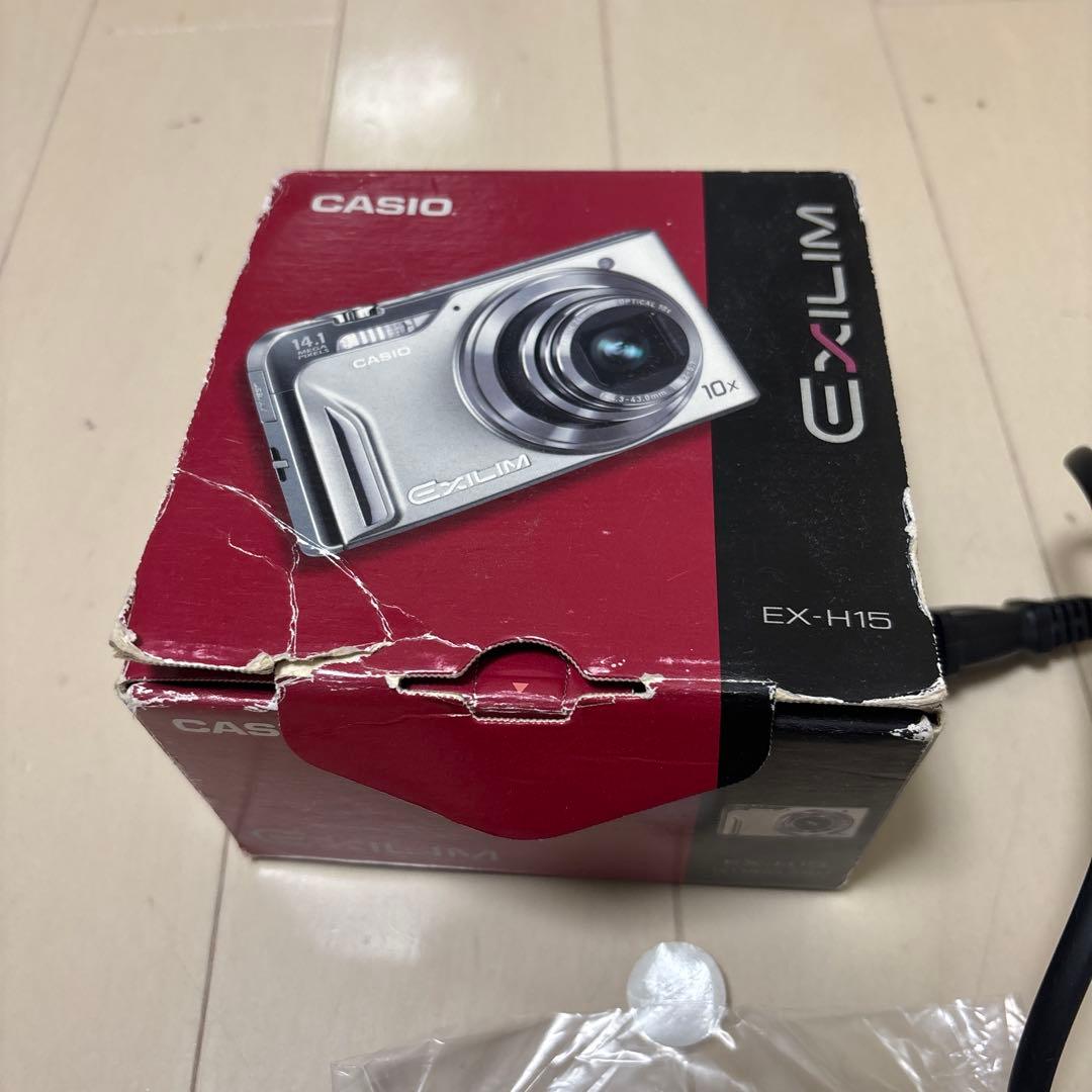 中古　CASIO EXILIM Hi-ZOOM EX-H15 シルバー取説箱付き