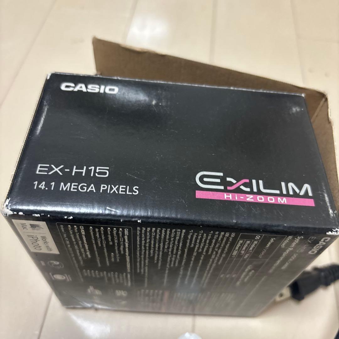 中古　CASIO EXILIM Hi-ZOOM EX-H15 シルバー取説箱付き