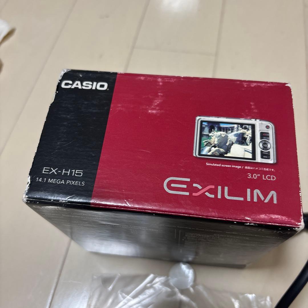 中古　CASIO EXILIM Hi-ZOOM EX-H15 シルバー取説箱付き