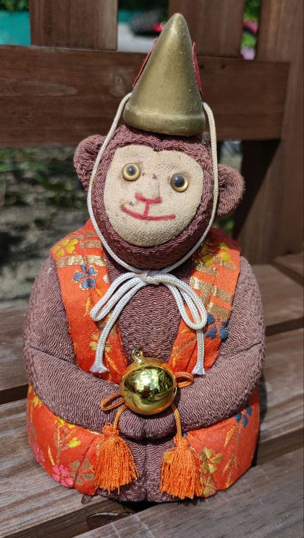 アンティーク マシラ樣 お猿さん　お出迎え人形　骨董　日本製