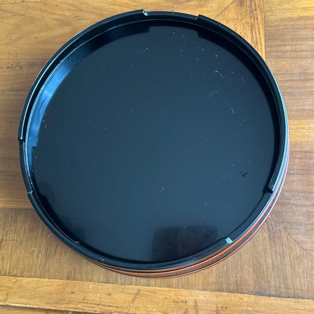 輪島塗り漆器　赤い円形寿司桶直径約39cm 大　お値下げしました。