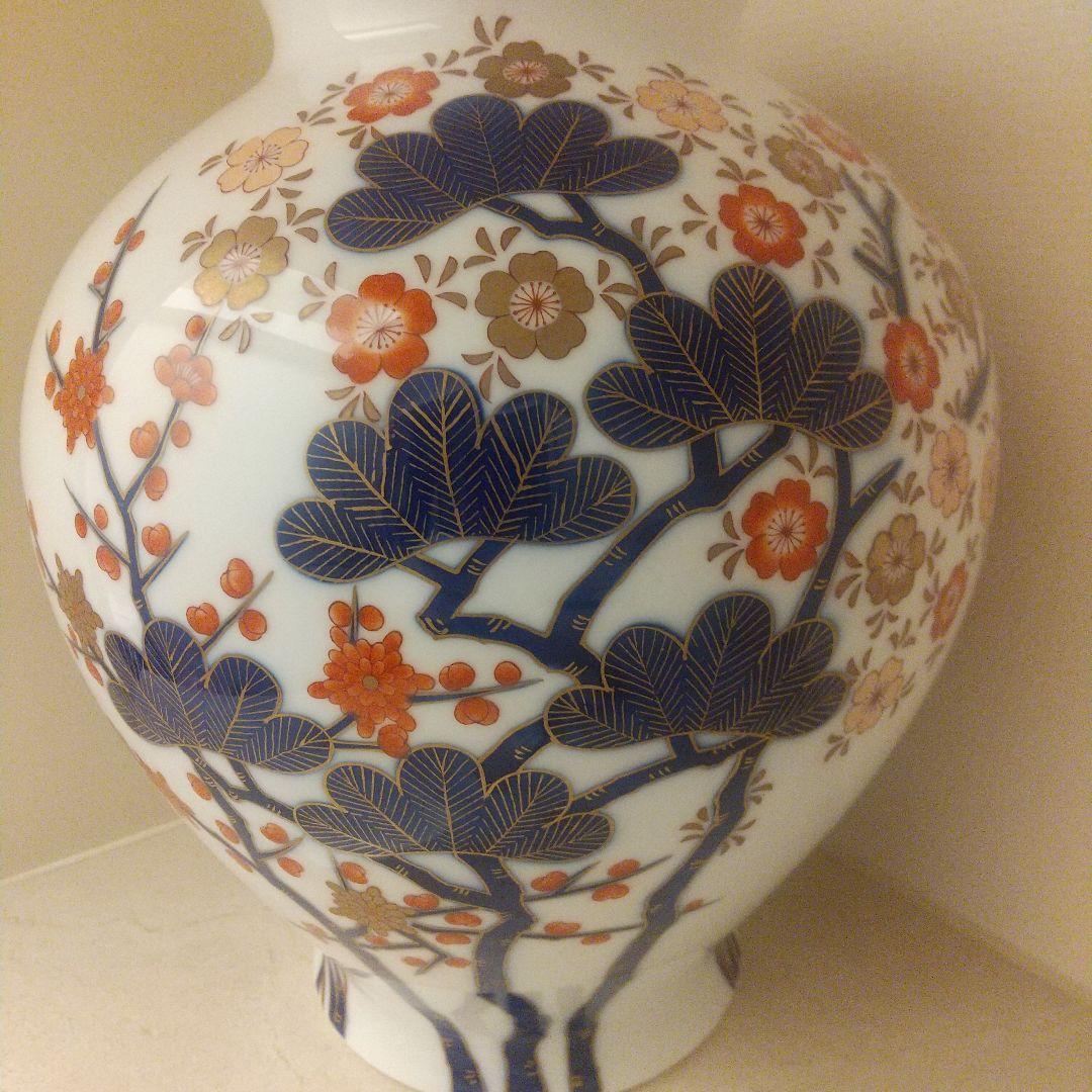 木箱付き 香蘭社 古伊万里四季 花瓶