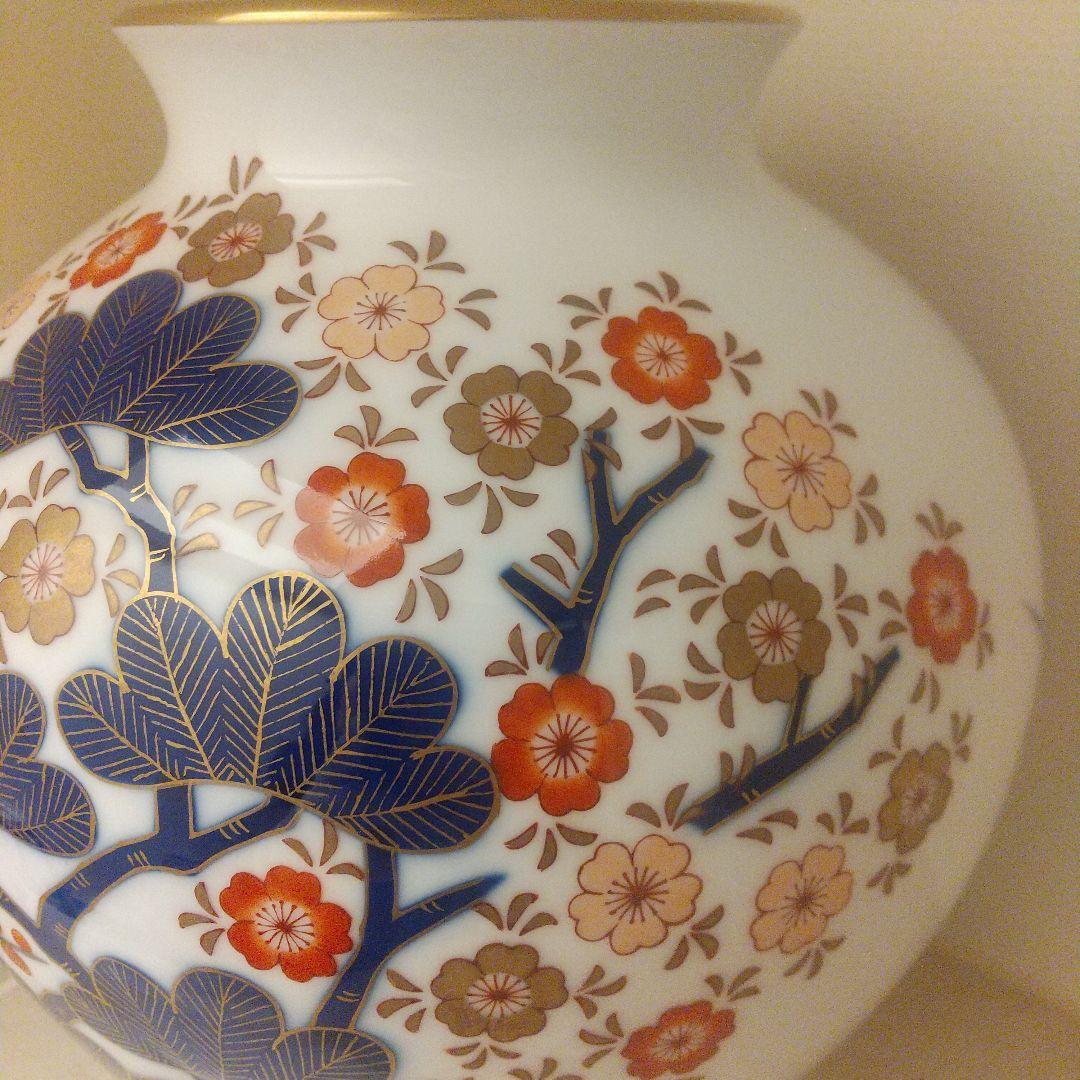 木箱付き 香蘭社 古伊万里四季 花瓶