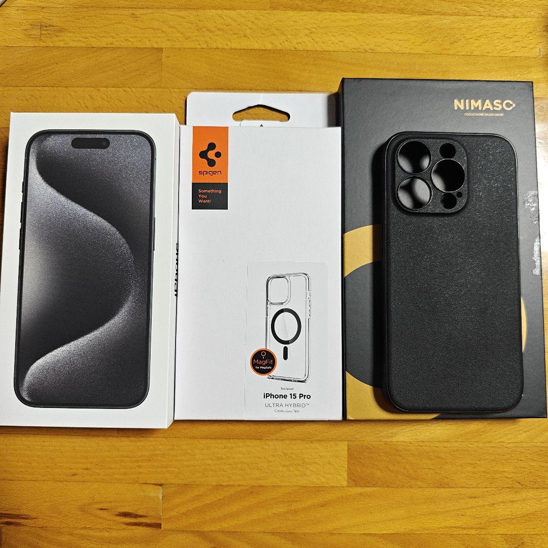 Apple iPhone 15 Pro 128GB ブラックチタン おまけ付き