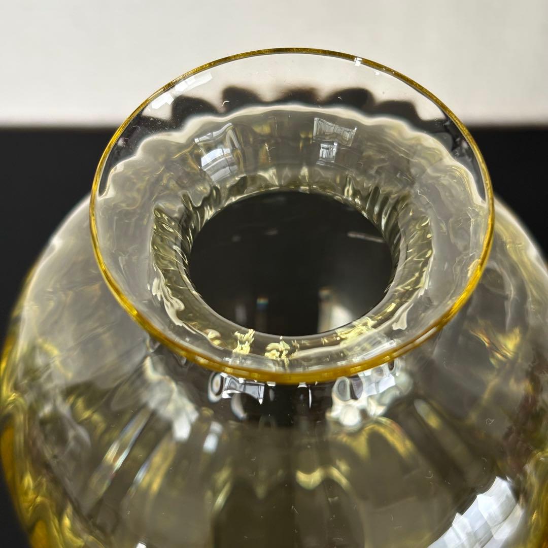 【新品未使用】Baccarat バカラ アクアレーユ 一輪挿し イエロー 希少