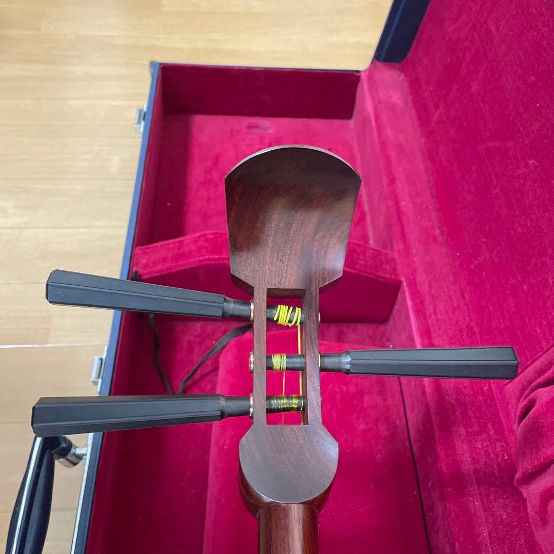 【ZONO様向け】　三味線 中棹 正寸 ハードケース付き 皮破れなし　付属品あり