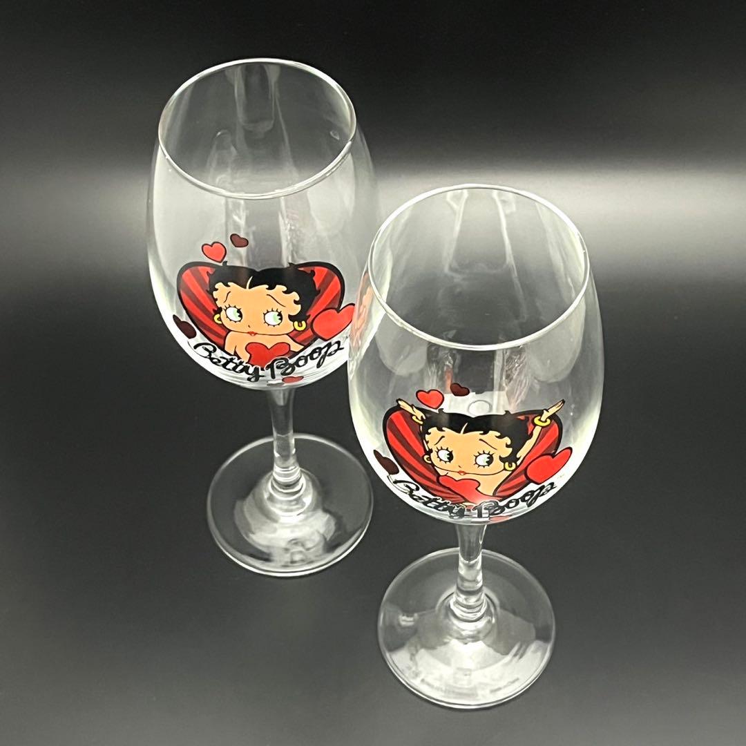 Betty Boop ワイングラス　ペア　 ベティ・ブープ　ベティちゃん