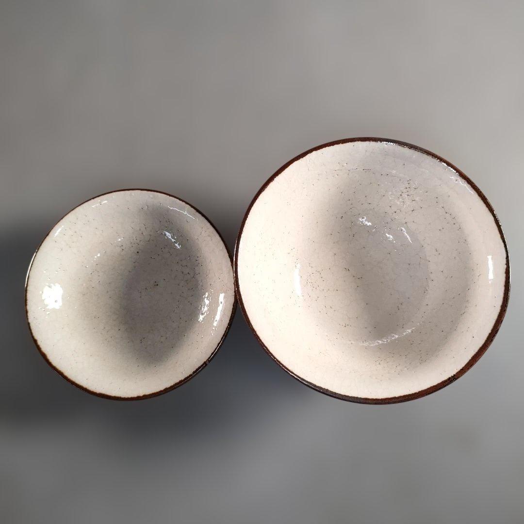 A1361-2/清水六兵衛/飯茶碗5客/共箱/蓋茶碗/向付/小鉢/蓋物/懐石道具