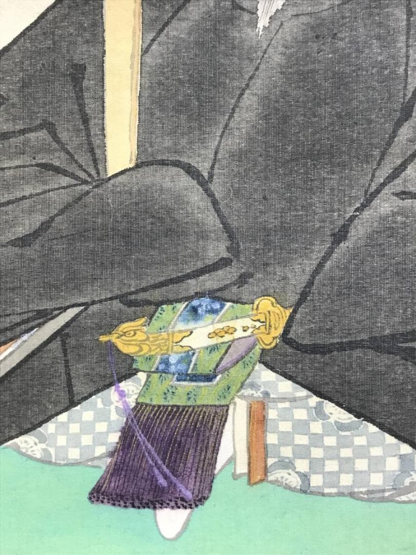 春峰/管公図/菅原道真/人物図/学問の神様/掛軸/名家伝来/AE-105