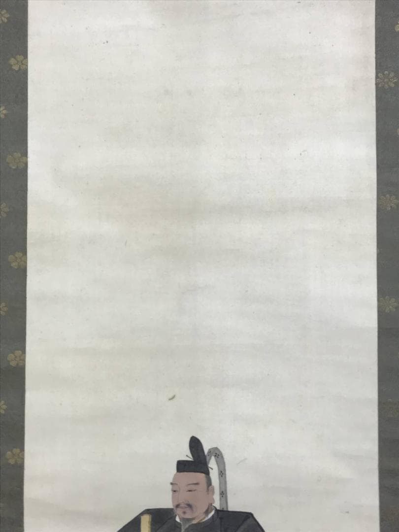 春峰/管公図/菅原道真/人物図/学問の神様/掛軸/名家伝来/AE-105