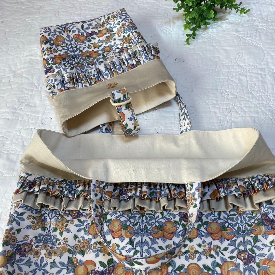 レッスンバッグ　着替え袋　くつ袋　3点　ハンドメイド　リバティ　オーチャード