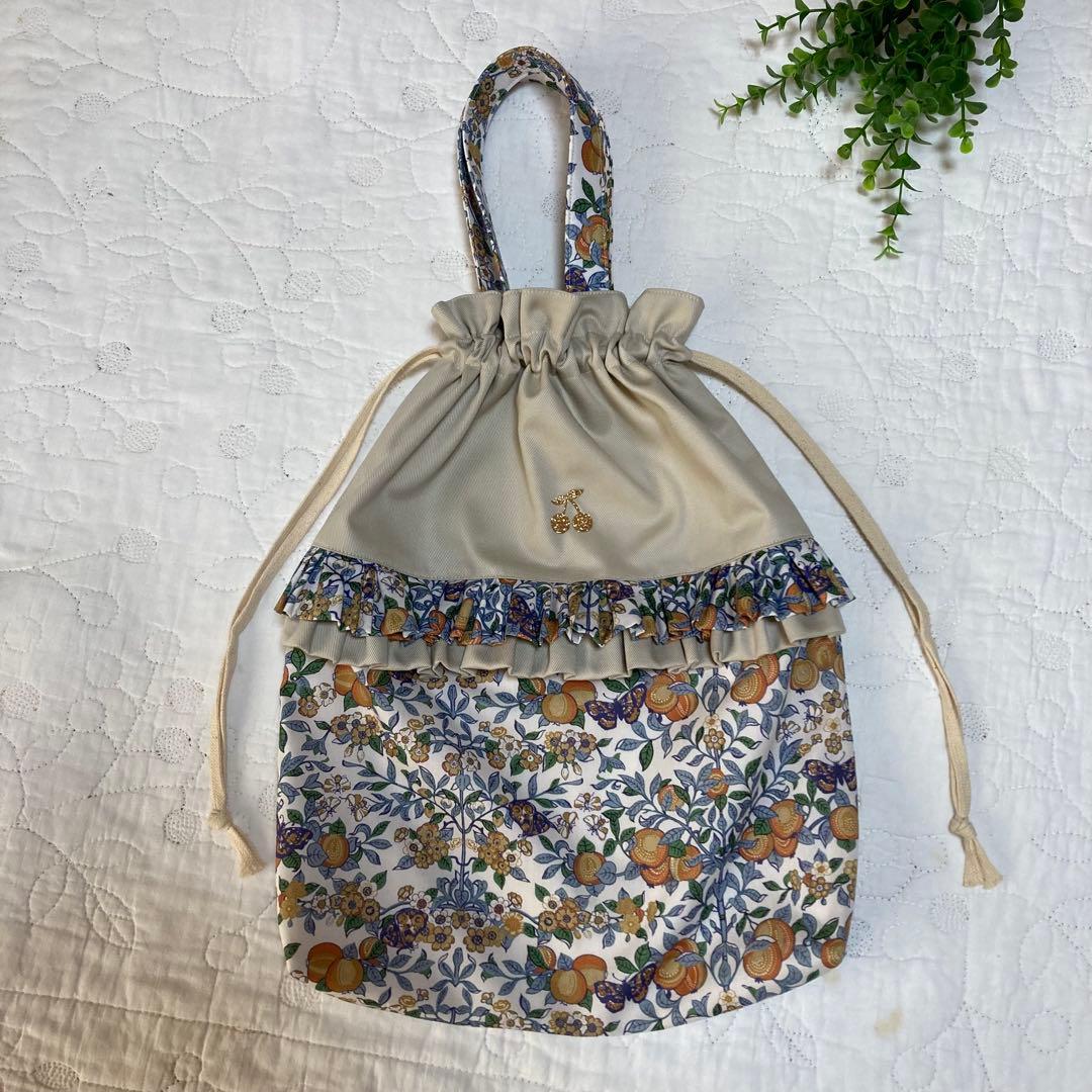レッスンバッグ　着替え袋　くつ袋　3点　ハンドメイド　リバティ　オーチャード