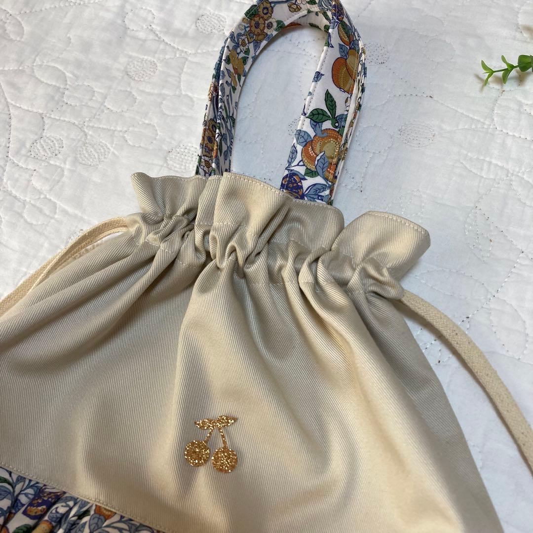 レッスンバッグ　着替え袋　くつ袋　3点　ハンドメイド　リバティ　オーチャード