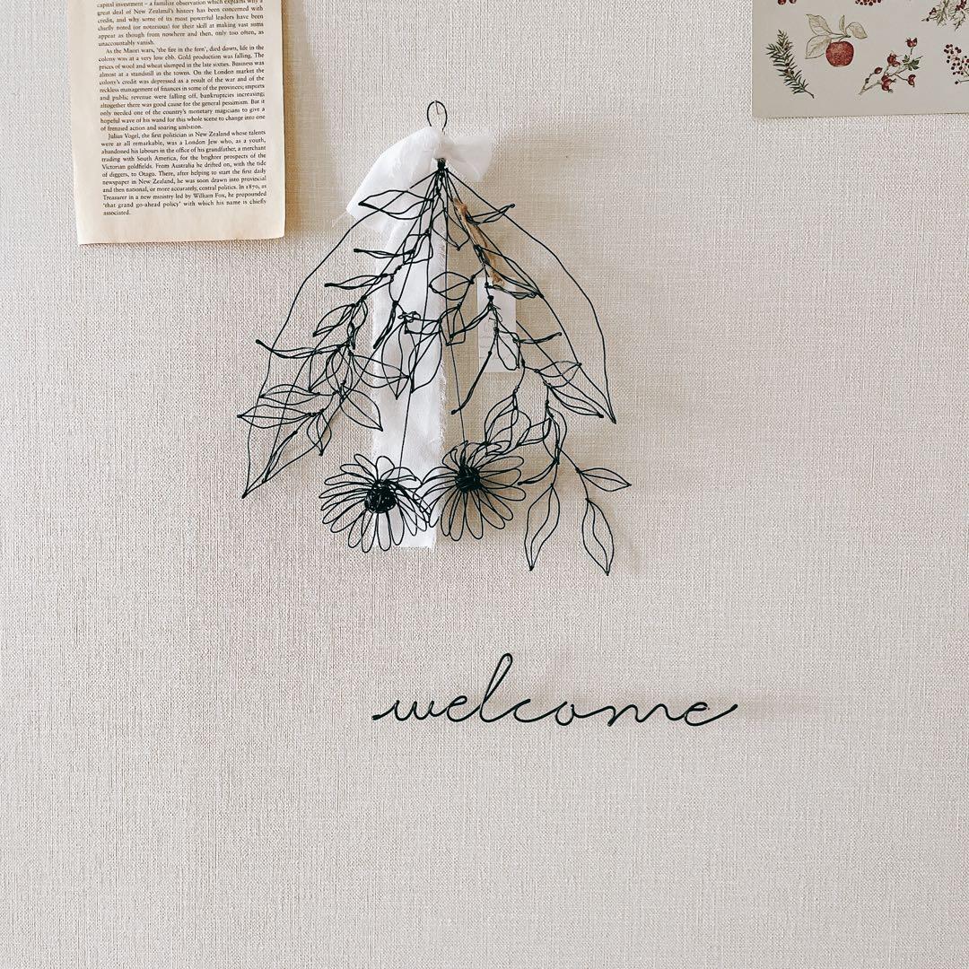 ✧︎*一点物✧︎*立体 ガーベラのボタニカルスワッグ ワイヤークラフト #44