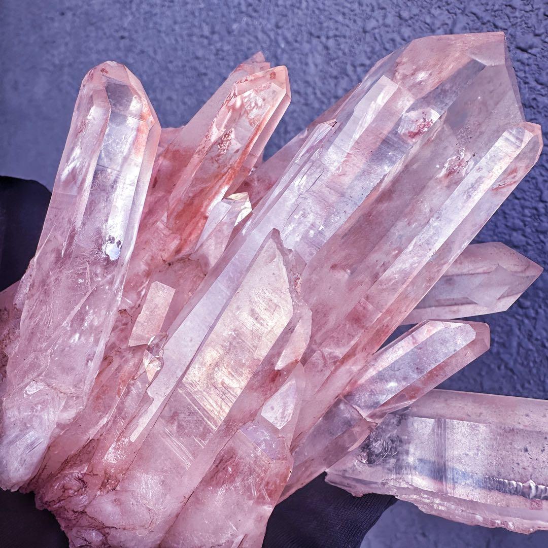 爆レア❗️高透明度❗️超綺麗♡超強いパワー ピンク ヒマラヤ クラスターA1435