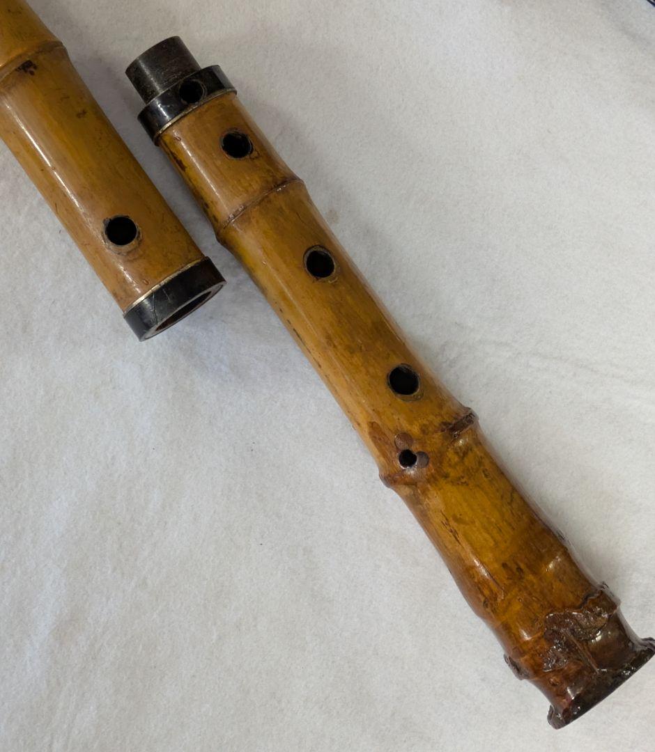 尺八-和楽器/和楽器 精華銘 2本継尺八/竹製 54.5センチ 尺八