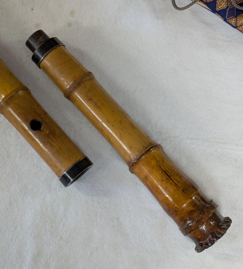 尺八-和楽器/和楽器 精華銘 2本継尺八/竹製 54.5センチ 尺八