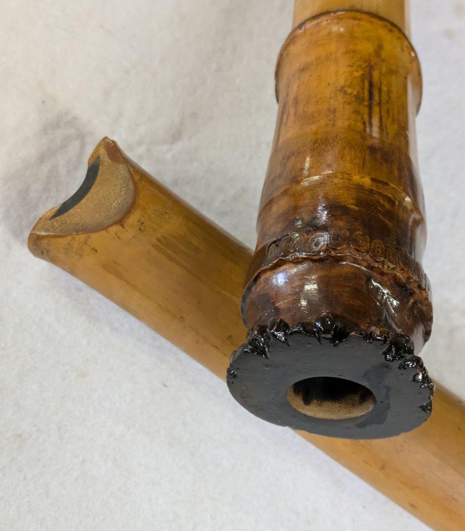尺八-和楽器/和楽器 精華銘 2本継尺八/竹製 54.5センチ 尺八