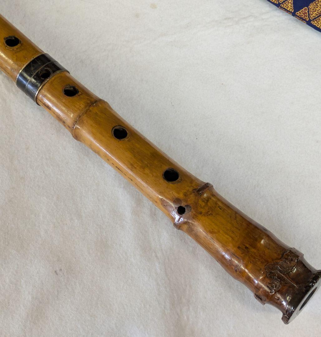 尺八-和楽器/和楽器 精華銘 2本継尺八/竹製 54.5センチ 尺八