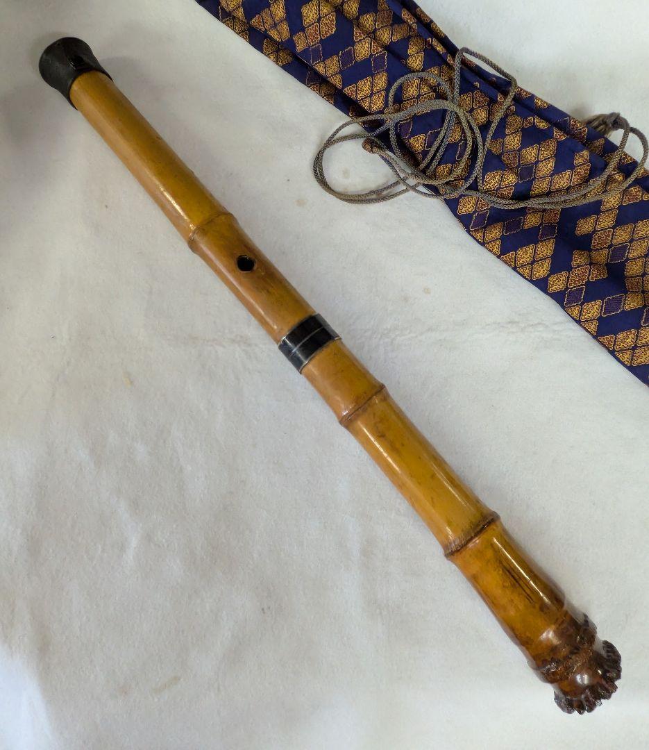 尺八-和楽器/和楽器 精華銘 2本継尺八/竹製 54.5センチ 尺八