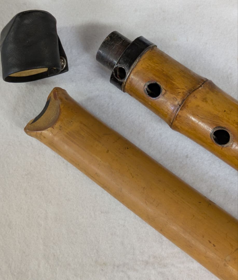 尺八-和楽器/和楽器 精華銘 2本継尺八/竹製 54.5センチ 尺八