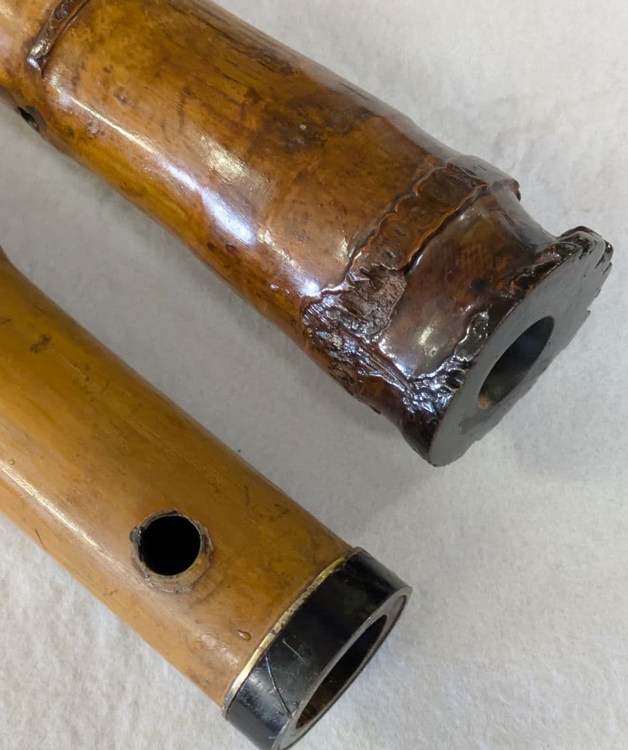 尺八-和楽器/和楽器 精華銘 2本継尺八/竹製 54.5センチ 尺八