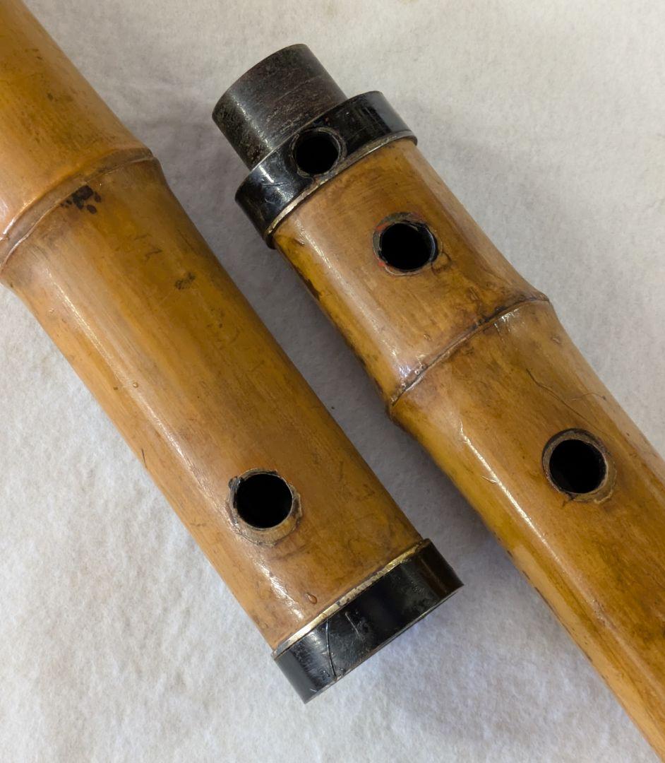尺八-和楽器/和楽器 精華銘 2本継尺八/竹製 54.5センチ 尺八