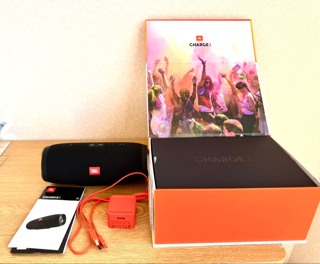 【出品：6/22まで】JBL Charge 3 ブラック ワイヤレススピーカー