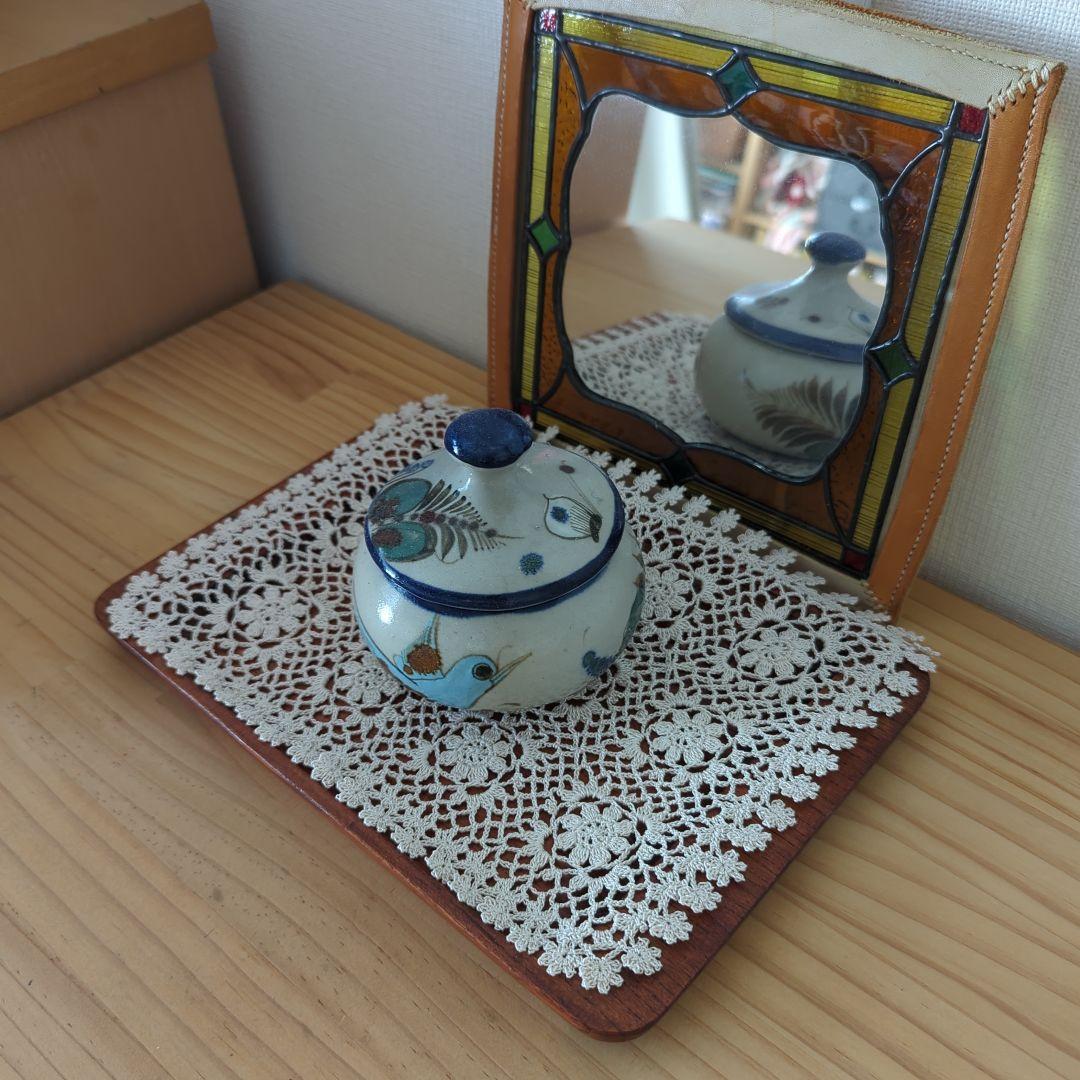 花モチーフ　ナチュラル　ドイリー　レース編み