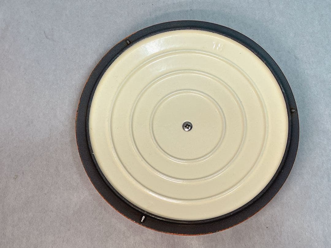 シャスール コケル ホーロー鍋 両手鍋 オレンジ色 18cm