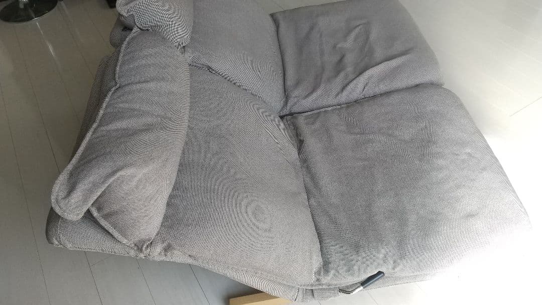 無印　ハイバックリクライニングソファ ベージュ　2人掛け