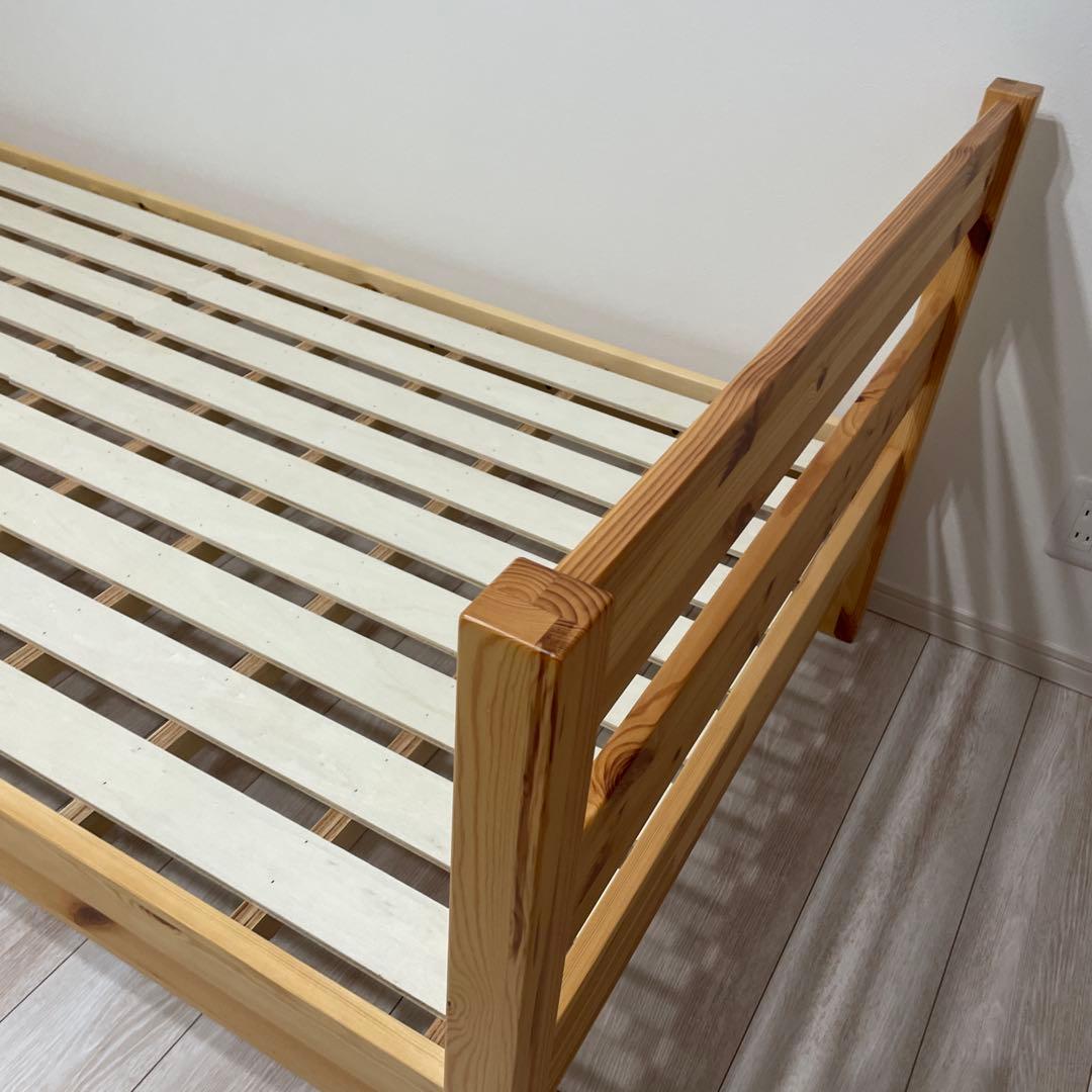 無印良品　ナチュラルウッド シングルベッドフレーム　簡単組み立て式