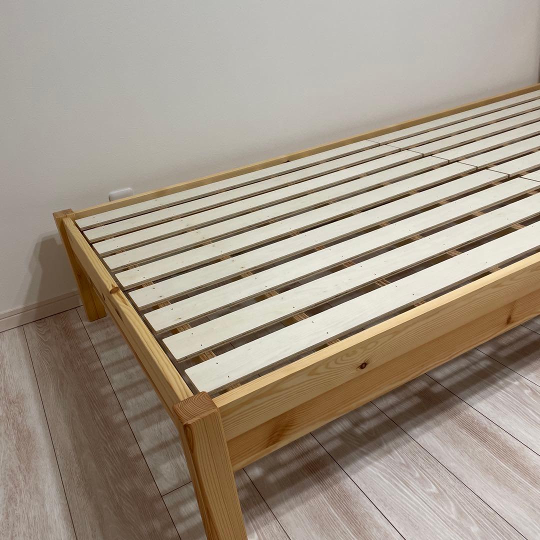 無印良品　ナチュラルウッド シングルベッドフレーム　簡単組み立て式