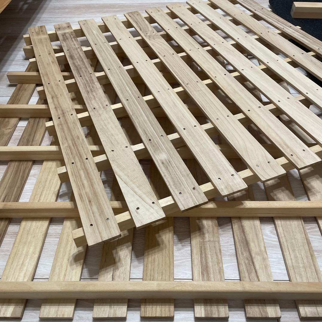 無印良品　ナチュラルウッド シングルベッドフレーム　簡単組み立て式