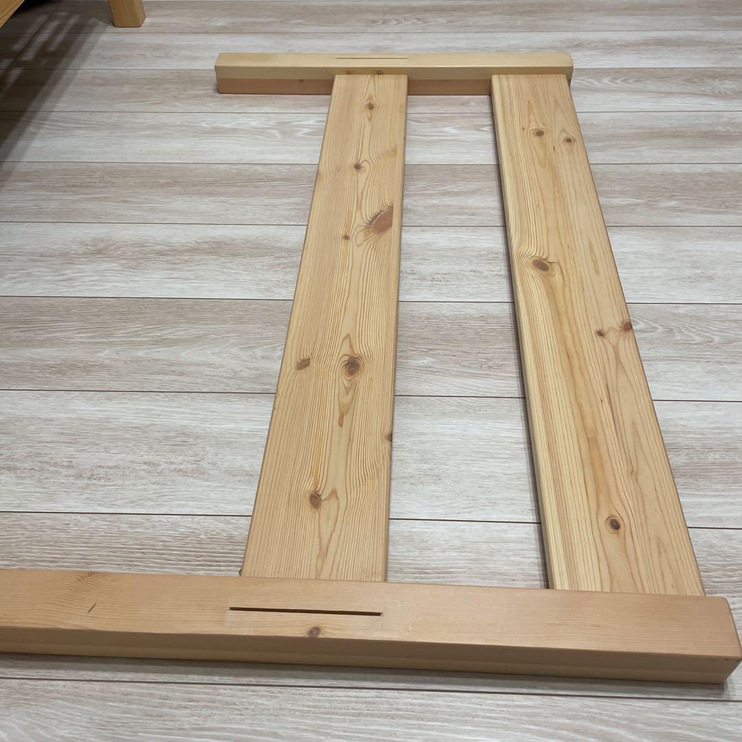 無印良品　ナチュラルウッド シングルベッドフレーム　簡単組み立て式