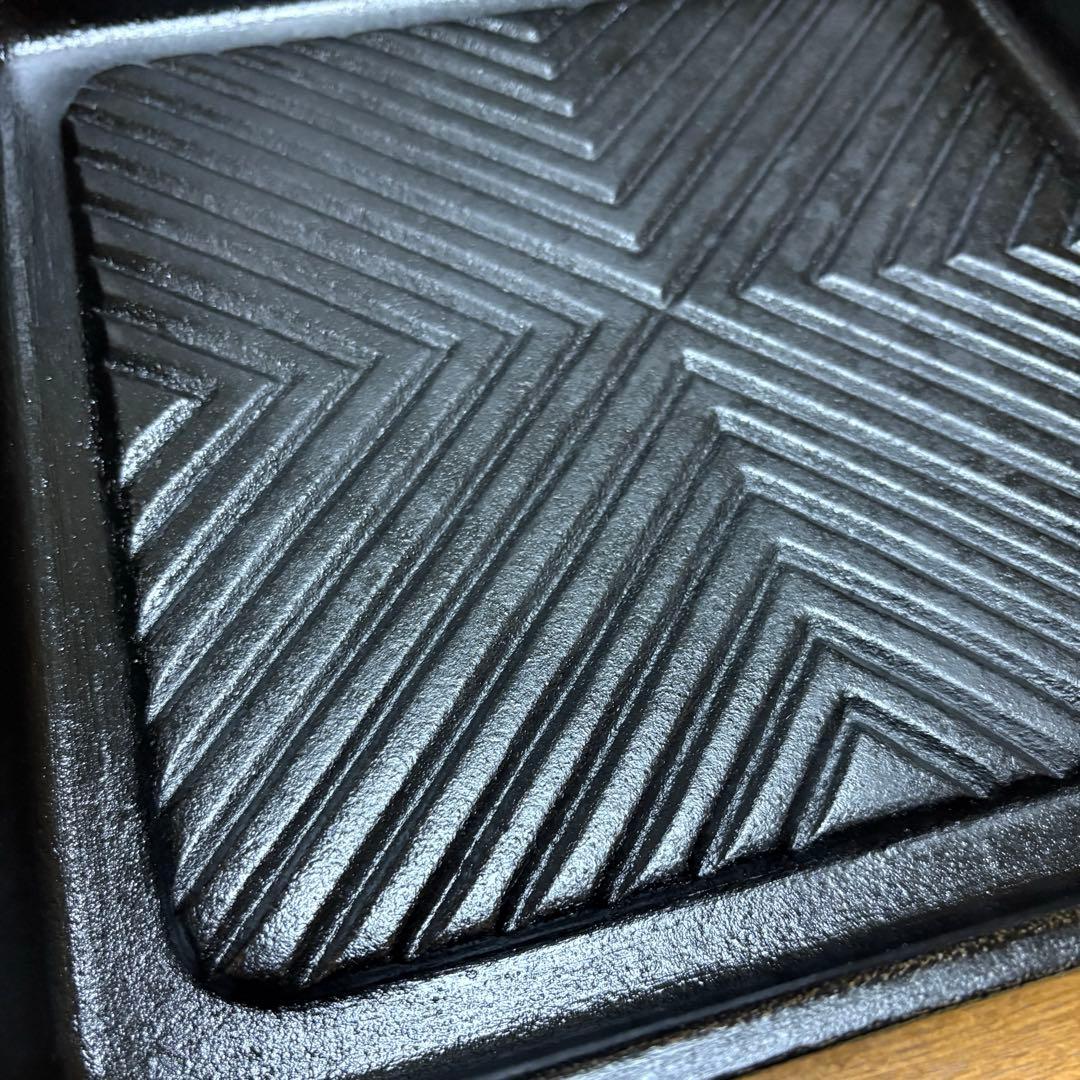 この冬 本物の 南部鉄器 で肉を焼こう‼️グリルパン④ 重量級 焼肉 鉄鍋 鉄分