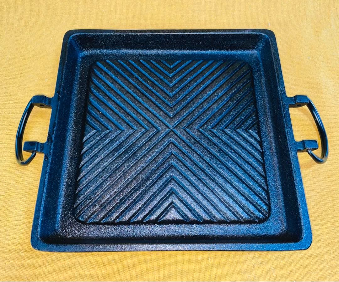 この冬 本物の 南部鉄器 で肉を焼こう‼️グリルパン④ 重量級 焼肉 鉄鍋 鉄分