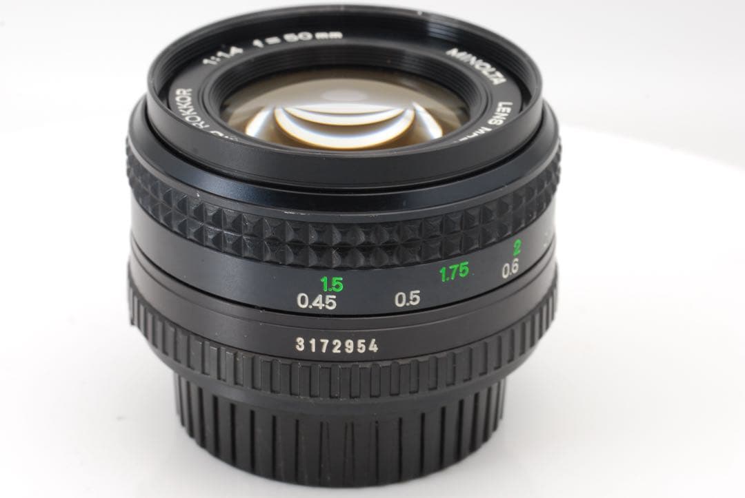 【整備済】MINOLTA MD ROKKOR 50mm f1.4 後玉微細跡あり