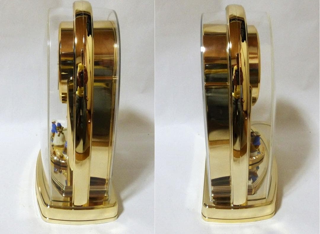 送料込 新品★SEIKO 人形 回転飾り 置時計 BZ205G 動作確認済み