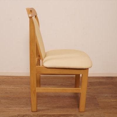 送料無料【新品】合皮張り ダイニングチェア 4脚セット