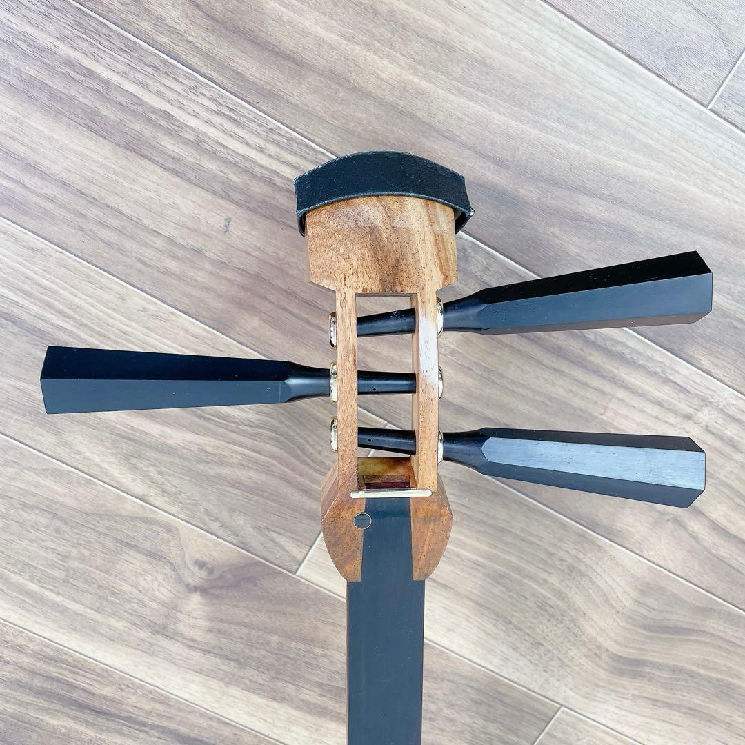 津軽三味線 太棹 花梨 紅木 延棹 人口皮 東さわり 丸打胴 和楽器