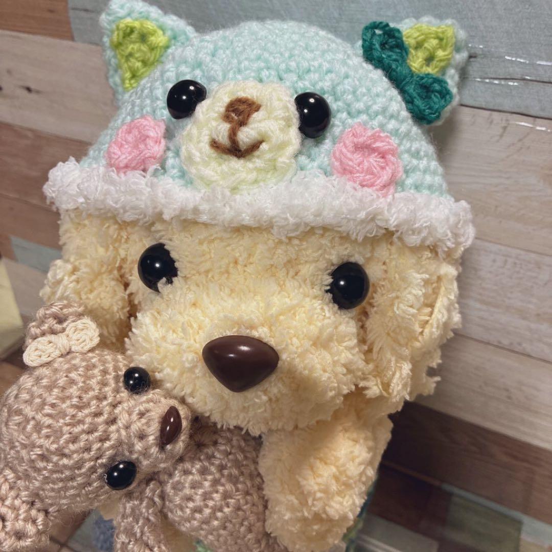 カスタマイズ可能❣️ファーヤーンのパンダさんあみぐる