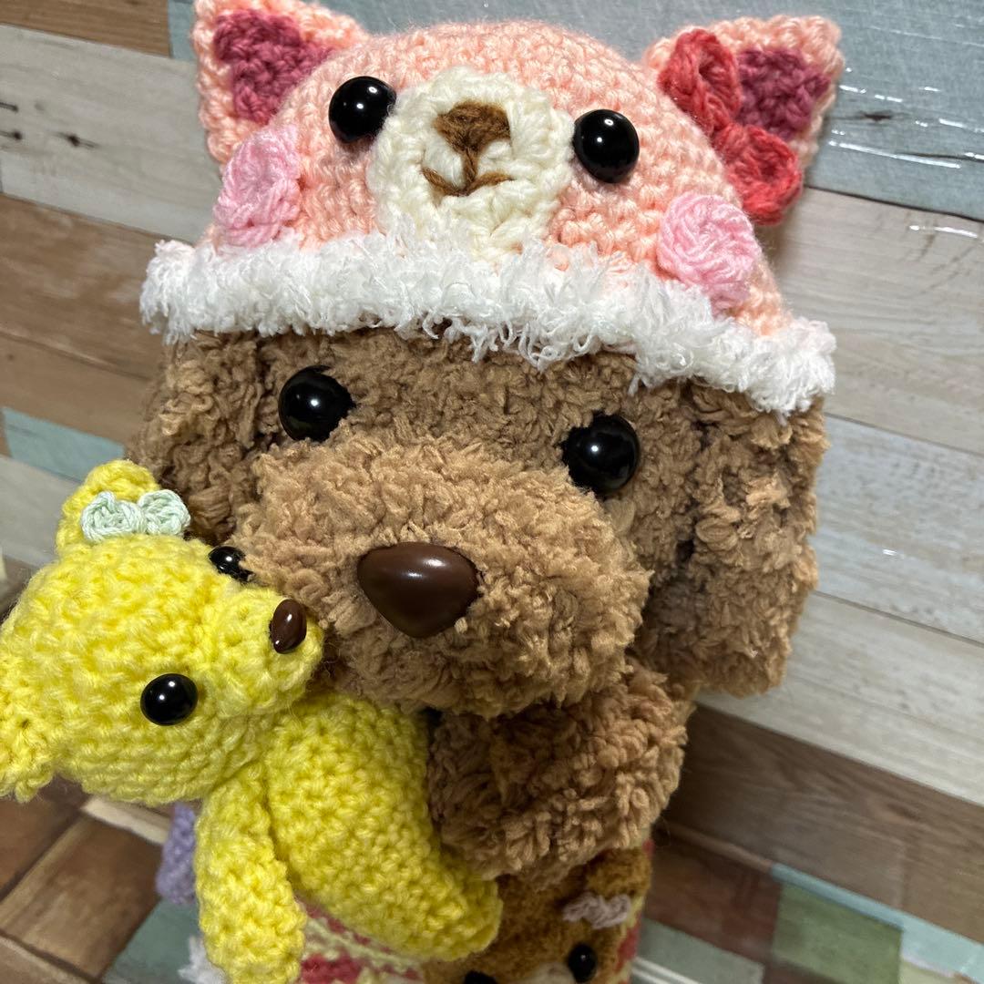カスタマイズ可能❣️ファーヤーンのパンダさんあみぐる