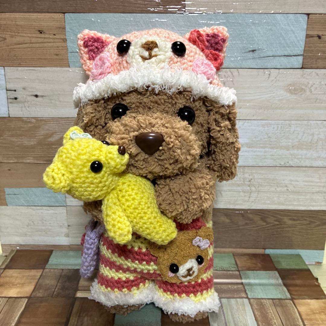 カスタマイズ可能❣️ファーヤーンのパンダさんあみぐる