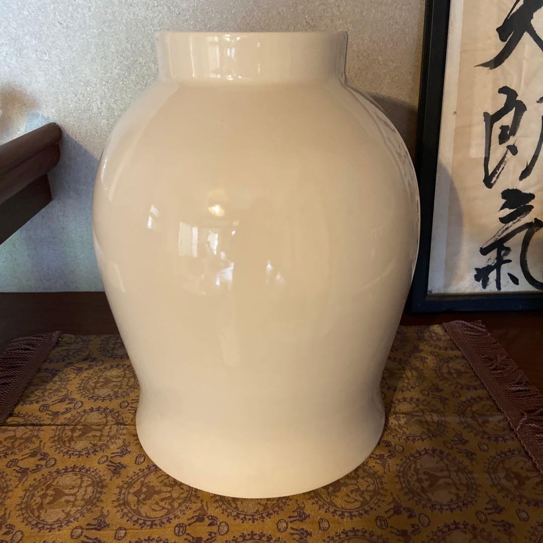 東京芸大　高橋絋　色絵　椿小鳥　壺　花瓶　置き物 木箱欠品