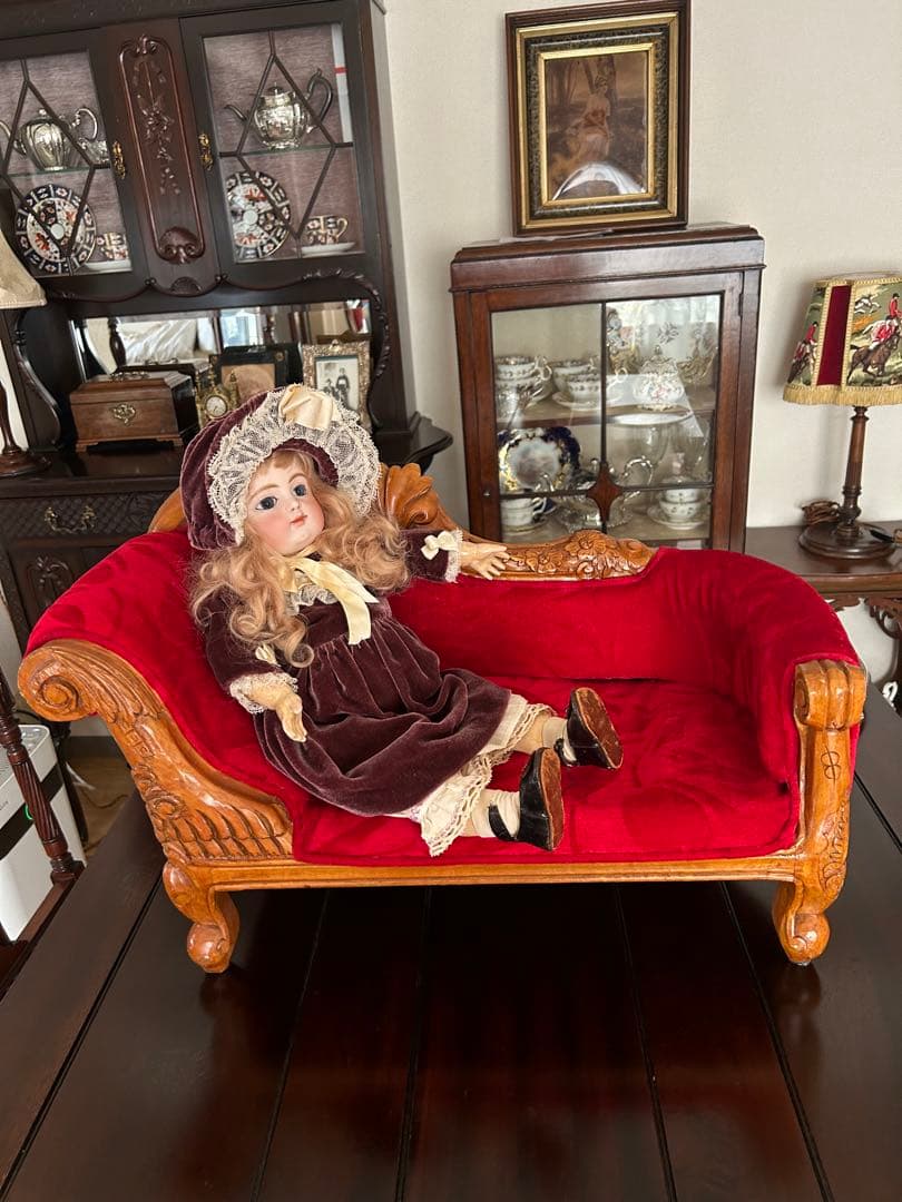 アンティークドール用ソファ