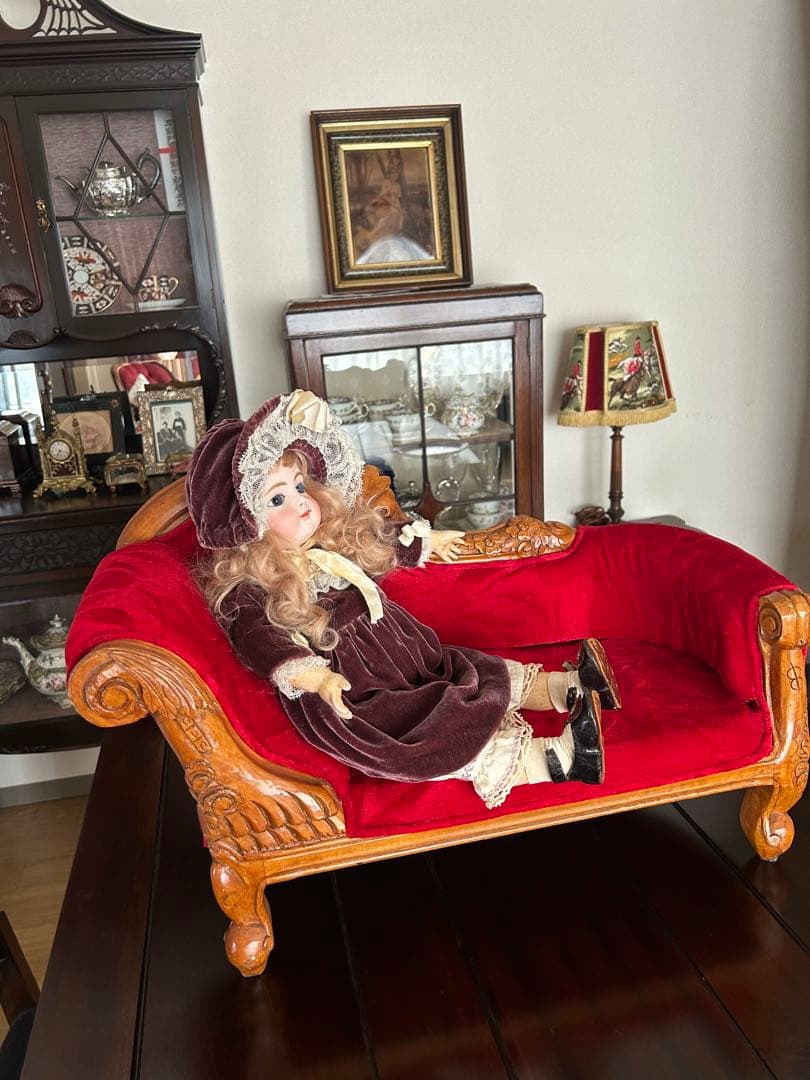 アンティークドール用ソファ