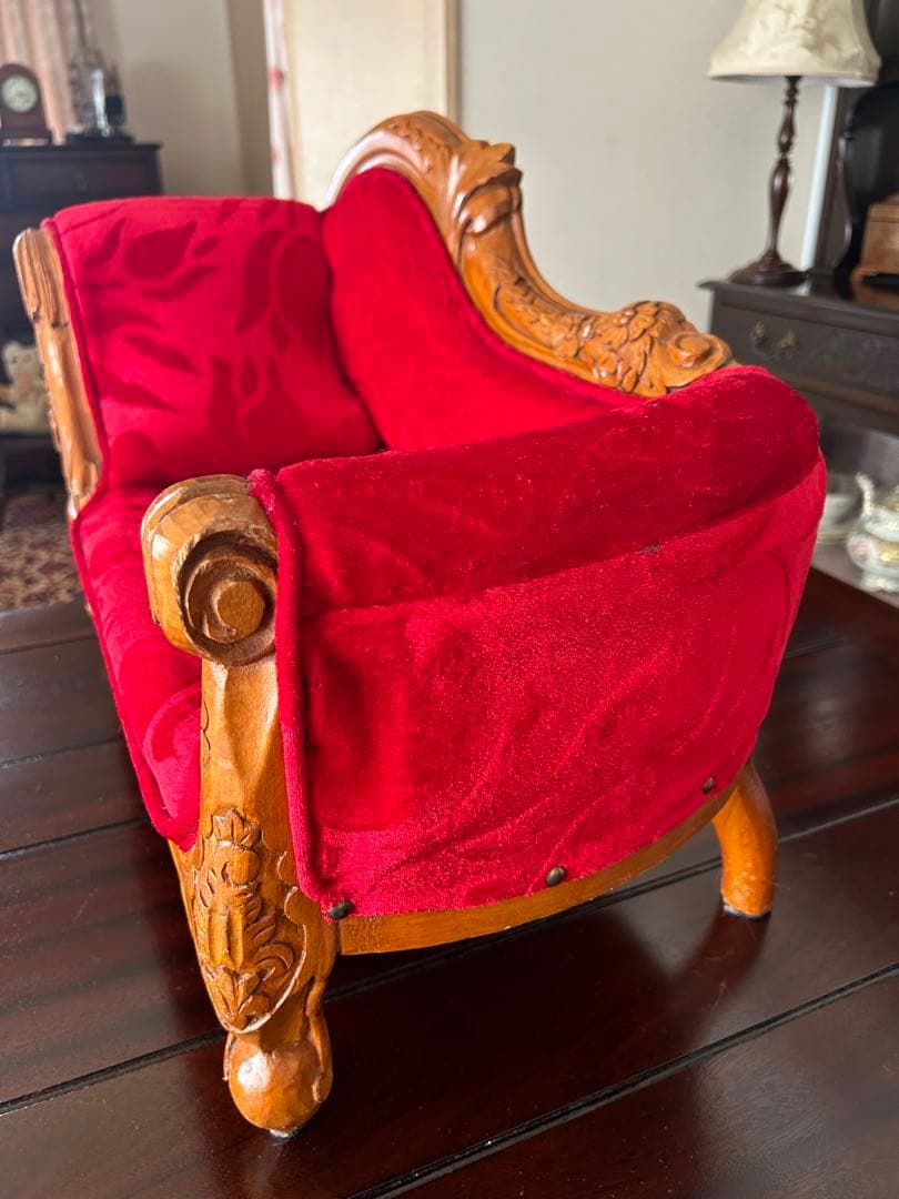 アンティークドール用ソファ