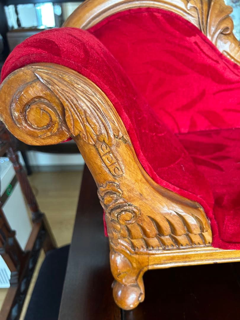 アンティークドール用ソファ