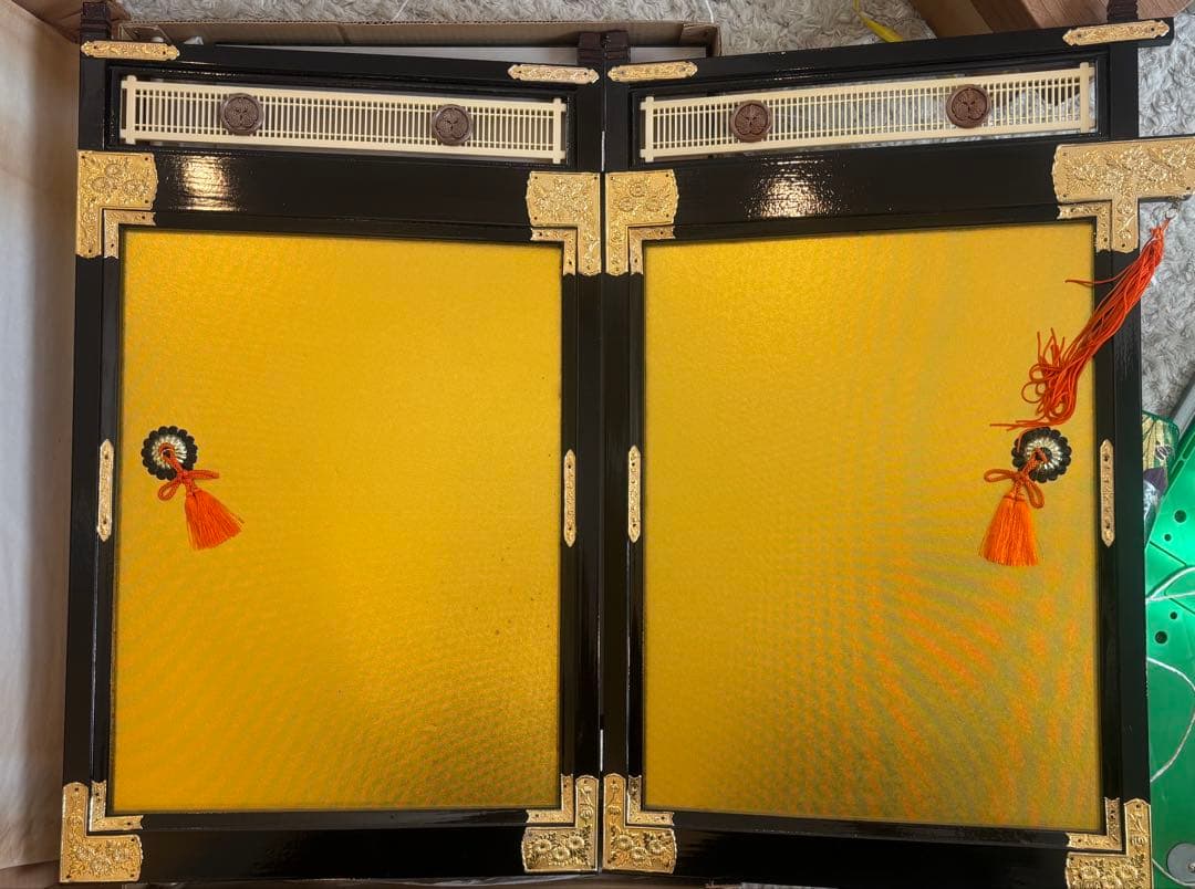 「秀月 五月人形 鎧飾り 木札付き 屏風60cm 弓太刀 フルセット」